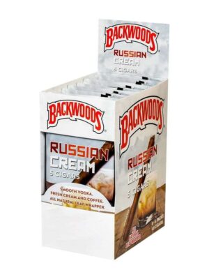 backwoods cigars white russian cream, backwoods russian cream for sale, single backwood, white russian backwoods, banana backwoods 5 pack